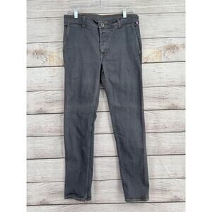 DAO Stretch Slim Leg Jeans Mens 31 Gray Medium Wash Denim France